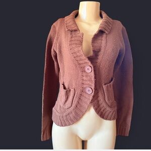 MKM Designs Chocolate Brown Cardigan